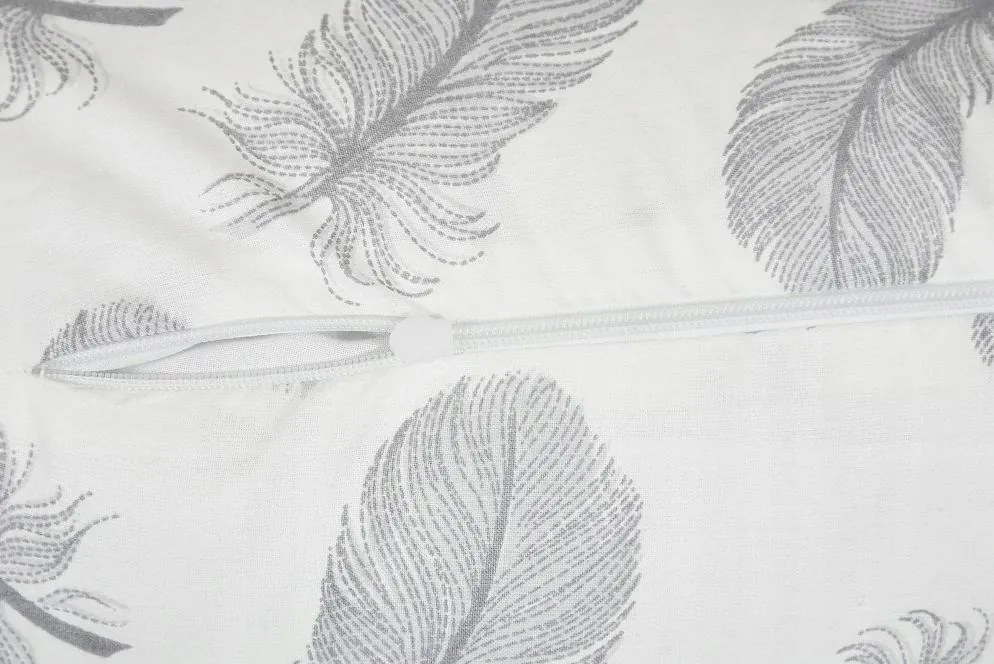 Tehotenský a dojčiaci vankúš BABYMAM PREMIUM 300 cm 3v1 - Pierka s bielou