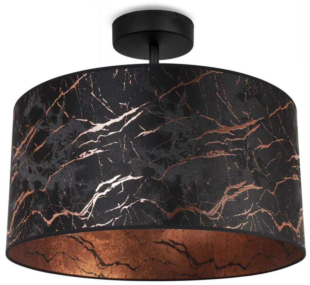 Stropné svietidlo Werona, 1x textilné tienidlo (výber zo 6 farieb), (výber z 2 farieb konštrukcie)