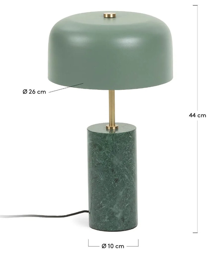Stolná lampa biscane zelená MUZZA