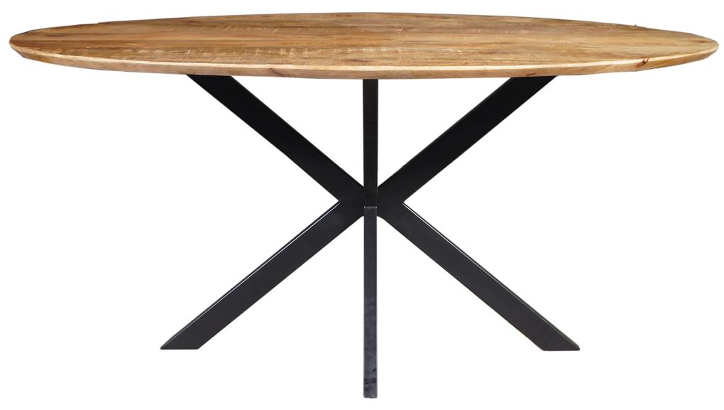 Jedálenský stôl z mangového dreva Bologna oválny 180x100 cm Mahom