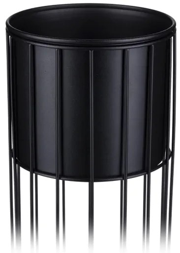 Kovový kvetináč LOFT 42x20 cm čierna