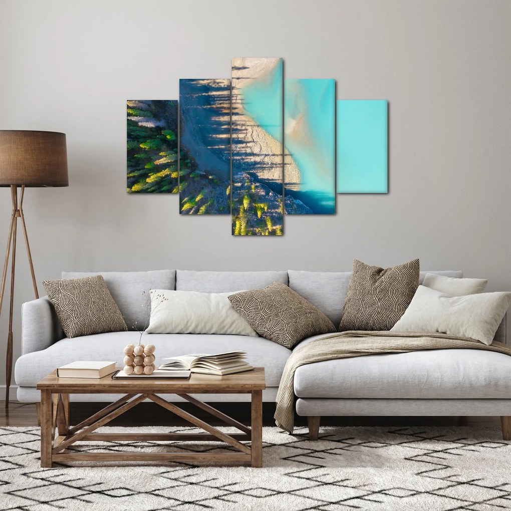 Obraz - Pohľad na jazero (150x105 cm)