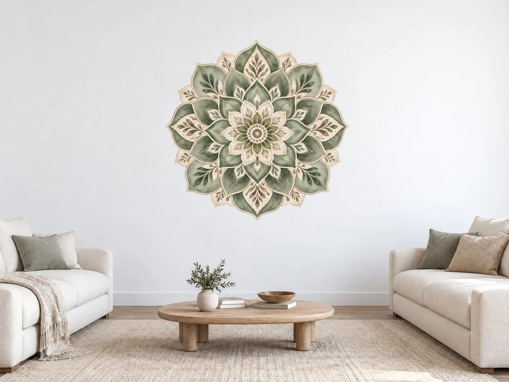 Šalvějová mandala arch 123 x 122 cm