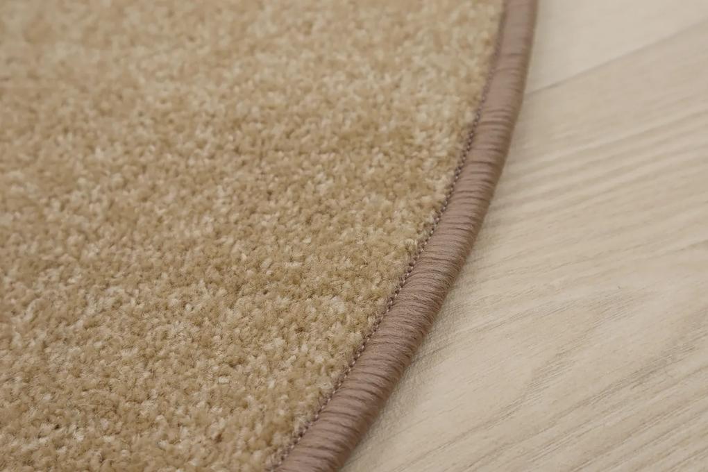 Vopi koberce Kusový koberec Eton béžový 70 kruh - 120x120 (priemer) kruh cm