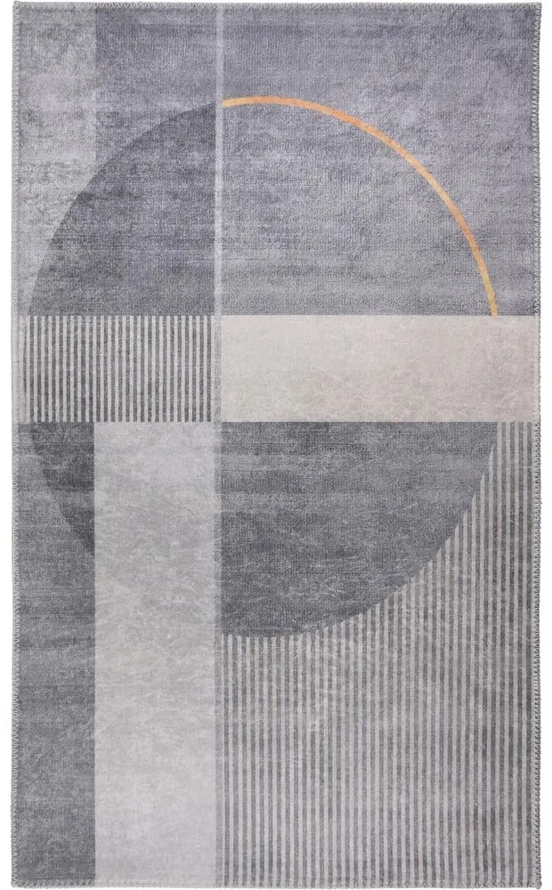 Sivý umývateľný koberec 160x230 cm – Vitaus