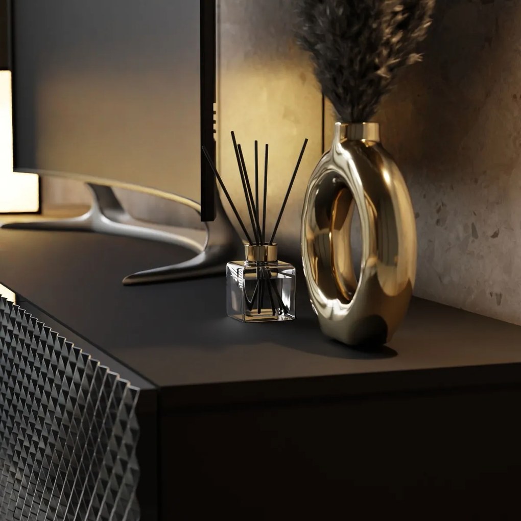 TV STOLÍK DAMIEN ČIERNY LESK 195 cm