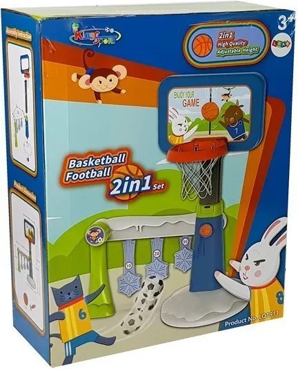 LEAN Toys Detská basketbalová sada s počítaním bodov
