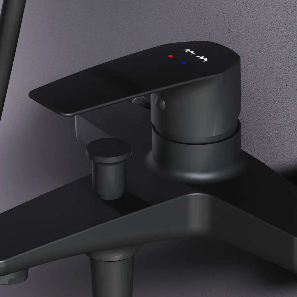 Vaňová a sprchová batéria AM.PM Gem FGA10022 jednopáková, čierna