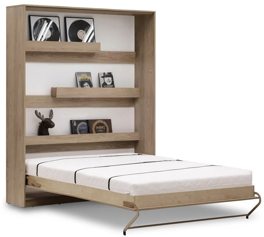 Sklápacia posteľ New Elegance 140x200 - Dub svetlá sonoma