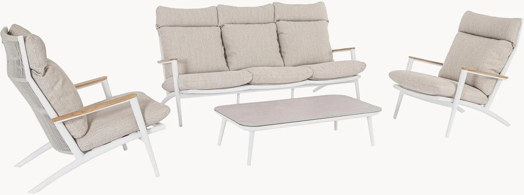 Súprava záhradného nábytku's vankúšmi Ibisco, 4 ks