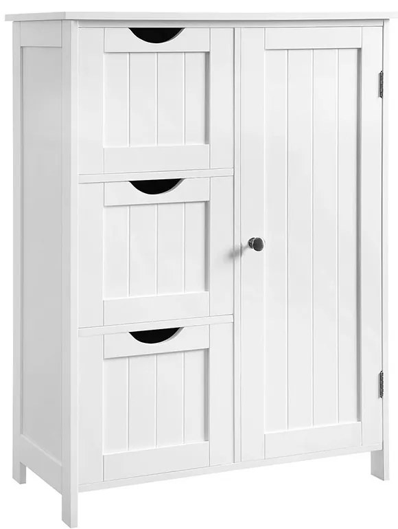 Úložná skrinka s 3 zásuvkami a 1 policou 60x30x81 cm