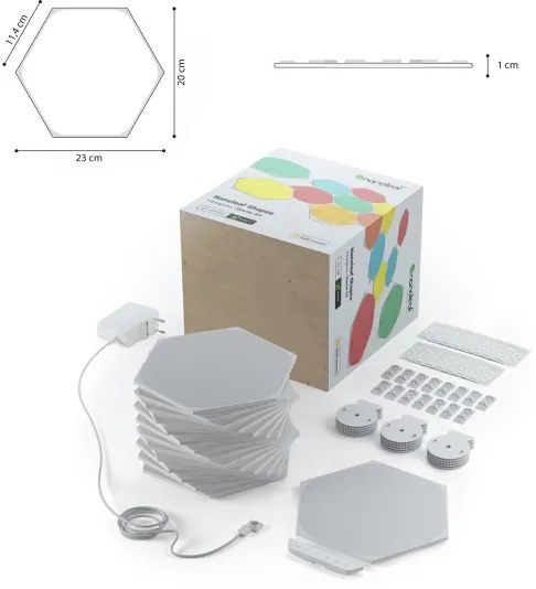 Nanoleaf NL42-6002HX-15PK - SADA 15x LED RGB Stmievateľný panel LED/2W/230V