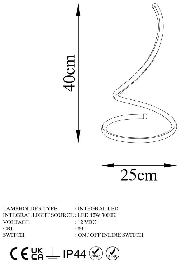 LED stolová lampa v zlatej farbe (výška 40 cm) Yay – Opviq lights