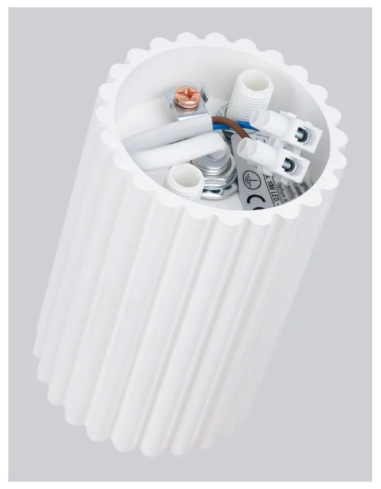 Biele bodové svietidlo Gleam – Sollux