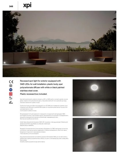 Redo 90044 - LED Vonkajšie zápustné svietidlo INCAS LED/2,3W/230V IP65