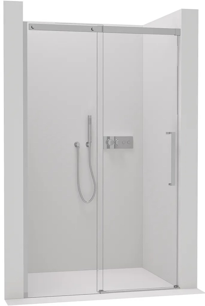 Cerano Lantono, posuvné dvere do otvoru 160x195 cm, 8mm číre sklo, chrómový profil, CER-CER-432034
