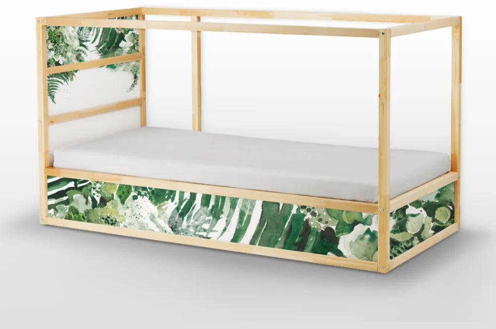 Nálepky Ikea Kura Bed  Tropická zelená