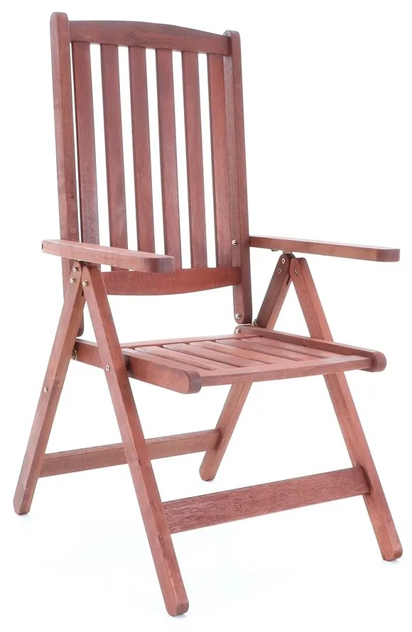 Záhradná stolička Shen, hnedá