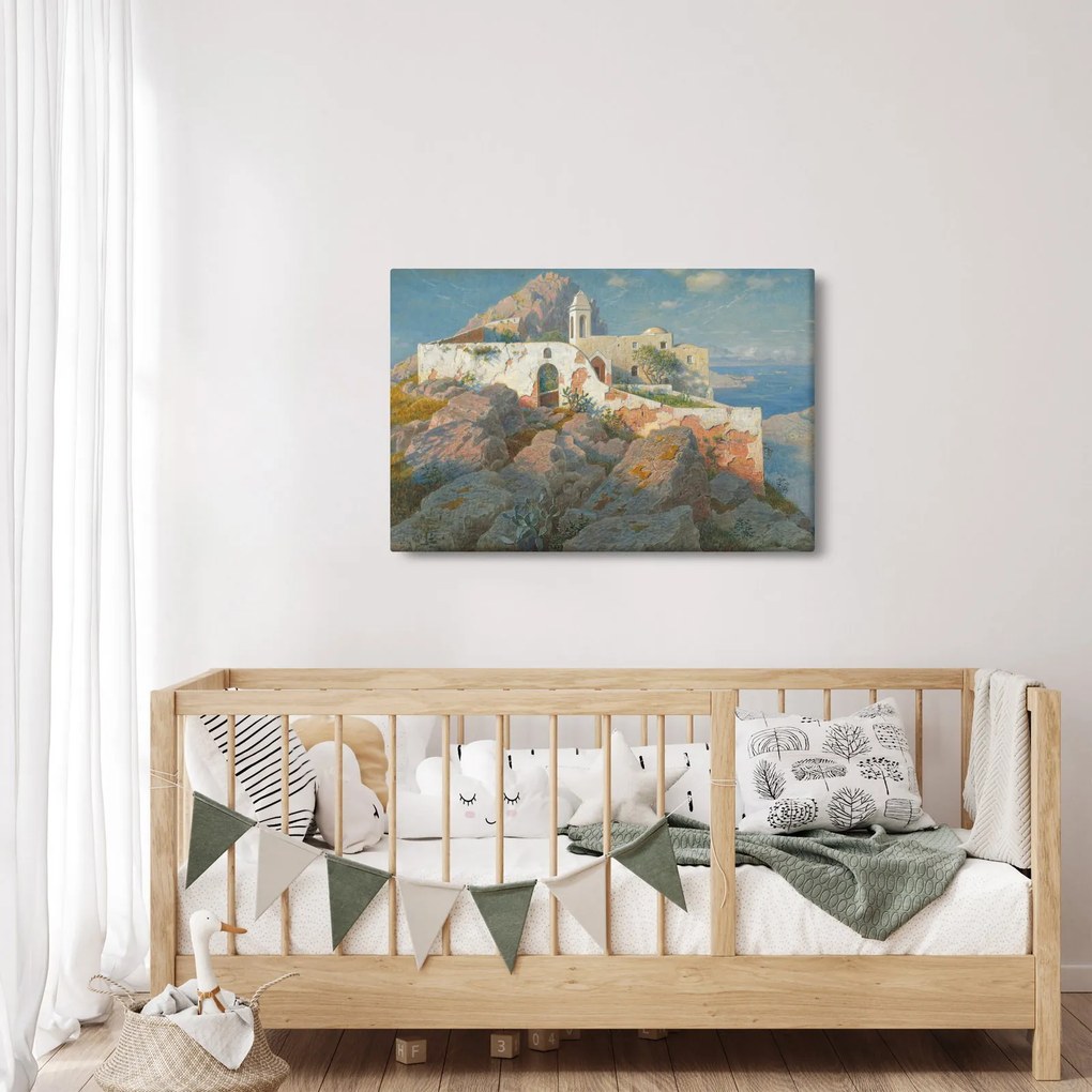 Obraz - William Stanley Haseltine, Santa Maria a Cetrella, Anacapri, reprodukcia (90x60 cm)
