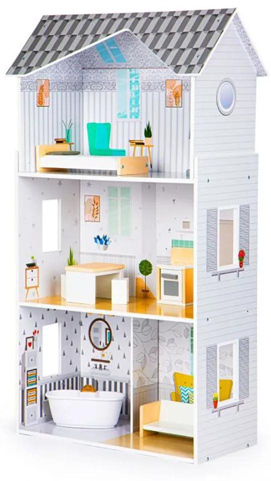 Drevený domček pre bábiky s nábytkom Grace residence ECOTOYS