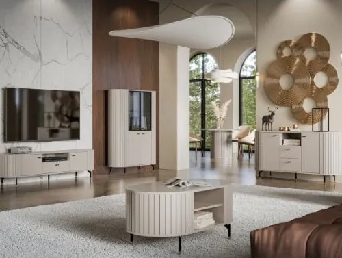 Komoda so zásuvkami a skrinkami cashmere ZANTE ZA2