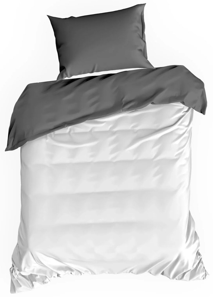 SATÉNOVÉ OBLIEČKY NOVA3 200X220 CM, 2KS 70X80 CM BIELE
