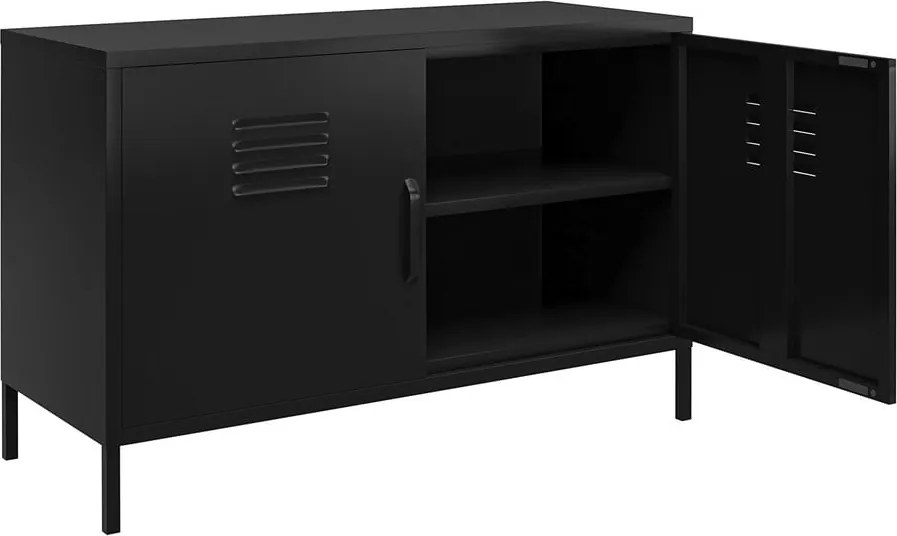 Čierna kovová skrinka 100x64x40 cm Mission District – Støraa