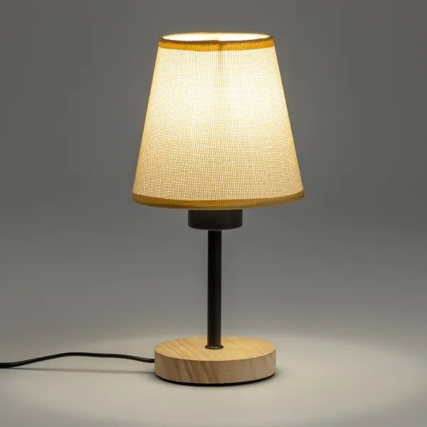 Brilagi - Stolná lampa NUBILA WOOD 1xE27/25W/230V dub/svetlohnedá