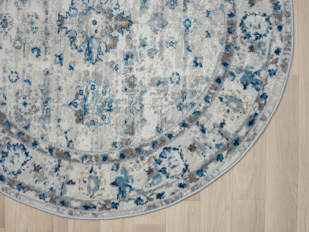 Kusový koberec My Heriz 3 CA60106 Beige kruh, 120x120 (priemer) kruh, béžová, chodba / predsieň, My Flair