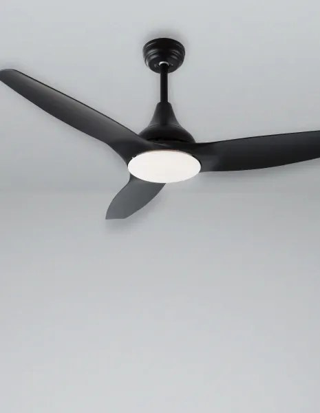 Stropný ventilátor Samoa 12.2 čierne s diaľkovým ovládaním