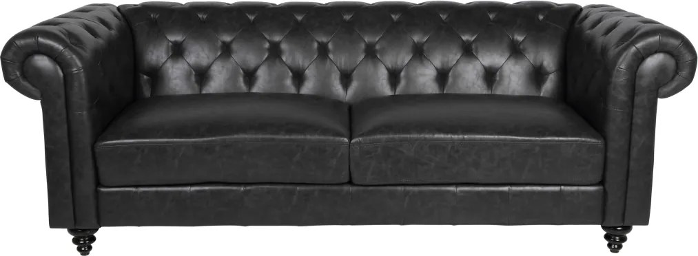 Luxusná sedačka Ninetta Chesterfield čierna - Posledný kus - DP