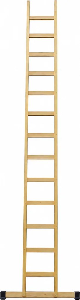 Drevený jednostranný oporný rebrík Sadař, 4 m