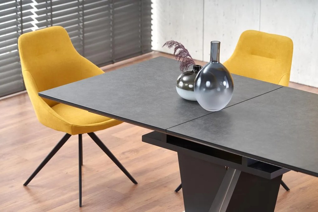 Rozkladací stôl Vade tmavošedý