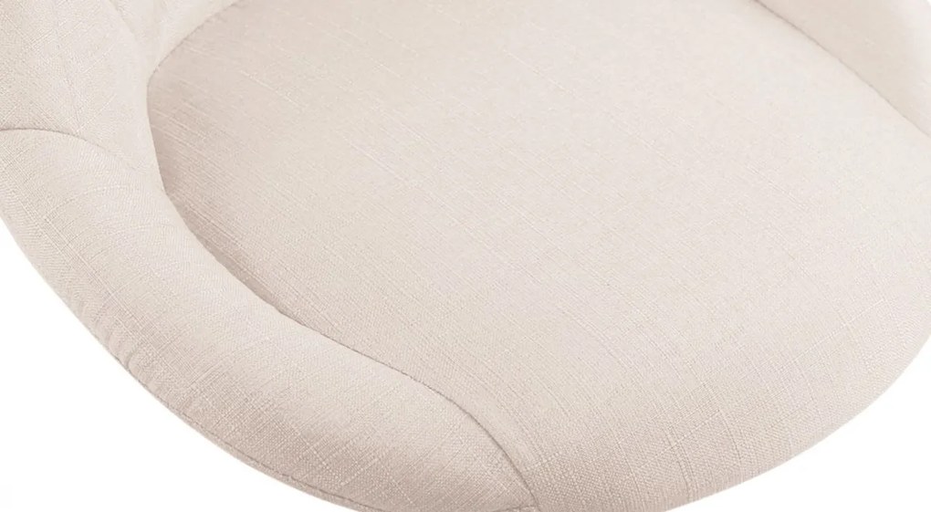 Pracovná stolička Lazio - látka - Krémová