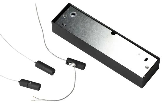 Ideal Lux - LED luster na lanku ORACLE SLIM LED/77W/230V 3000K pr. 150 cm čierna