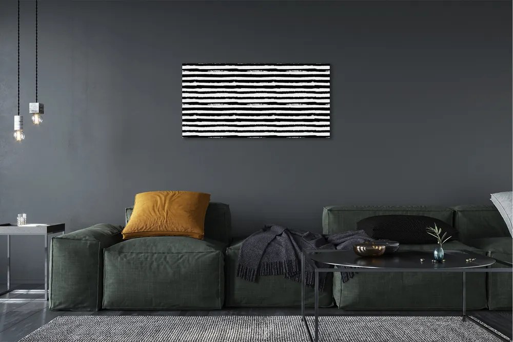 Obraz na plátne Nepravidelné pruhy zebra 140x70 cm