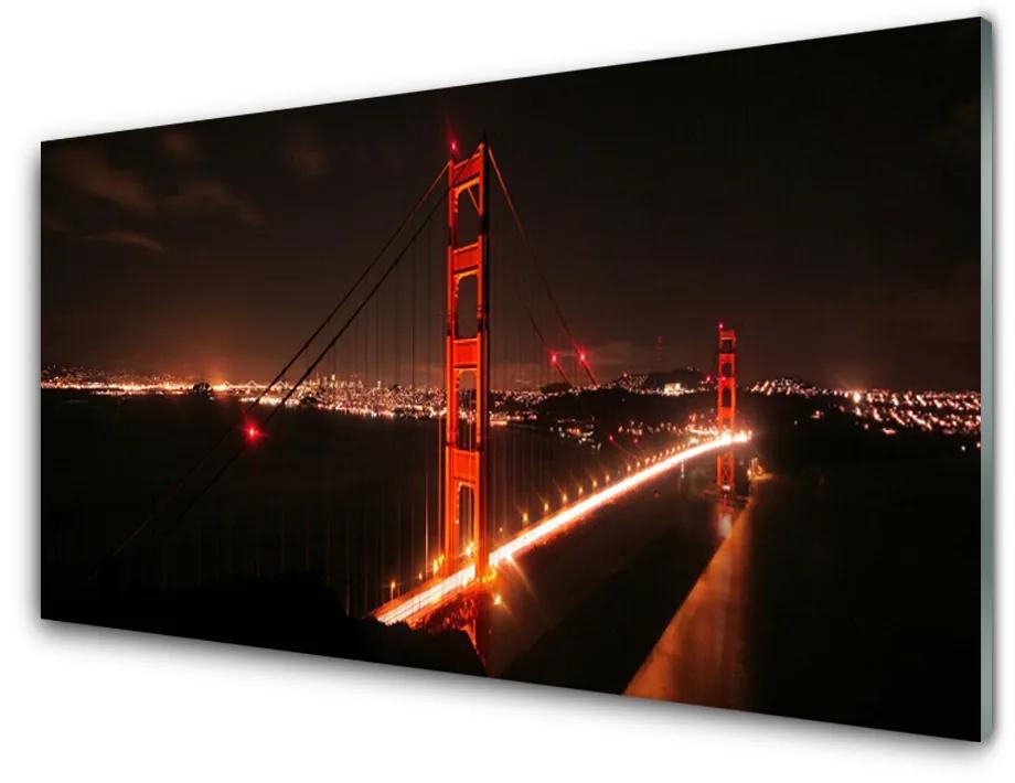 Obraz na akrylátovom skle Most architektúra 100x50cm