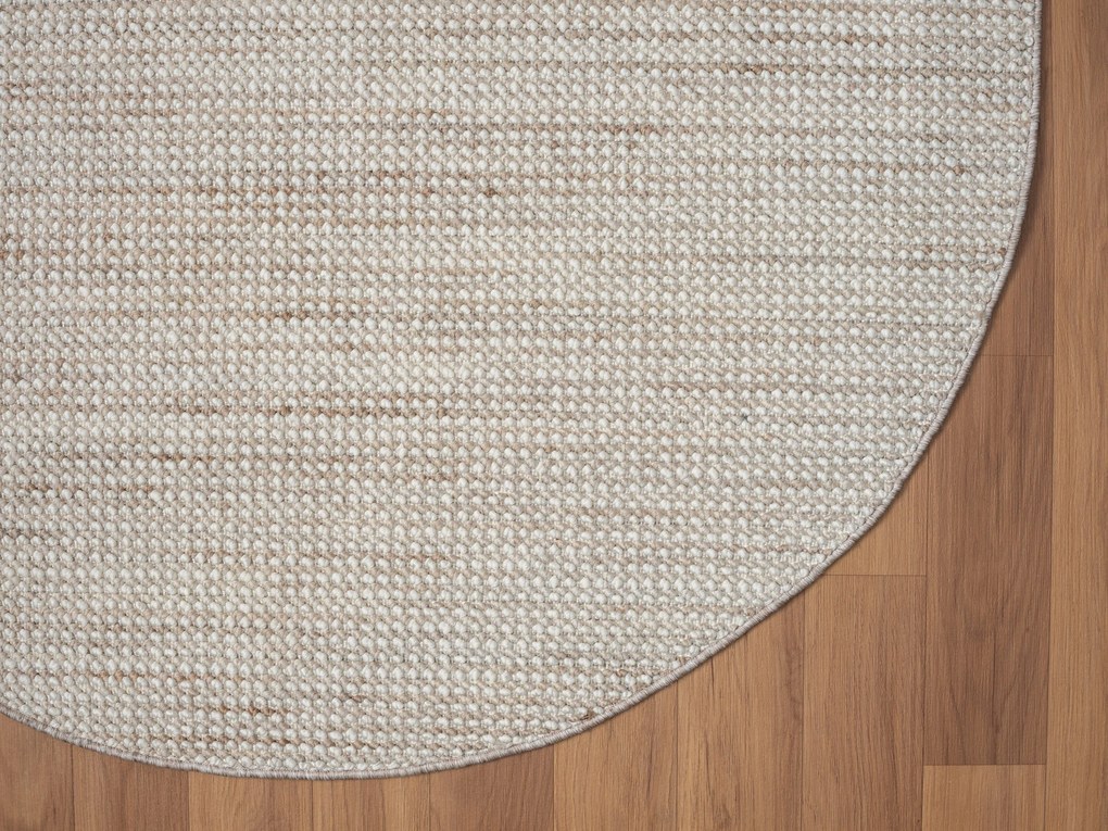 Kusový koberec Ava CA20006 hellgrau kruh, 120x120 (priemer) kruh, šedá, chodba / predsieň, My Flair