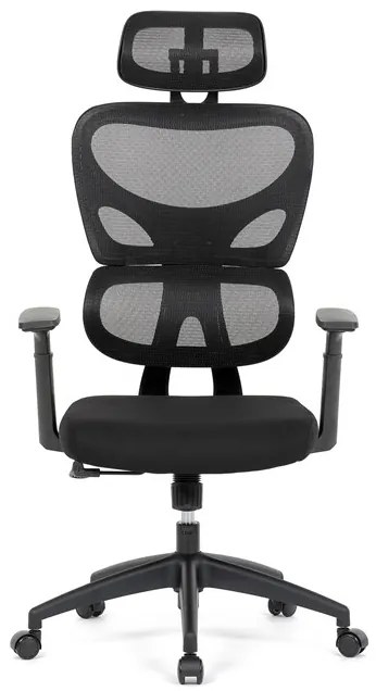 Autronic BONTEC Kancelárska stolička, hojdací mechanizmus, čierna, KA-K2080 BK Farba: Šedá