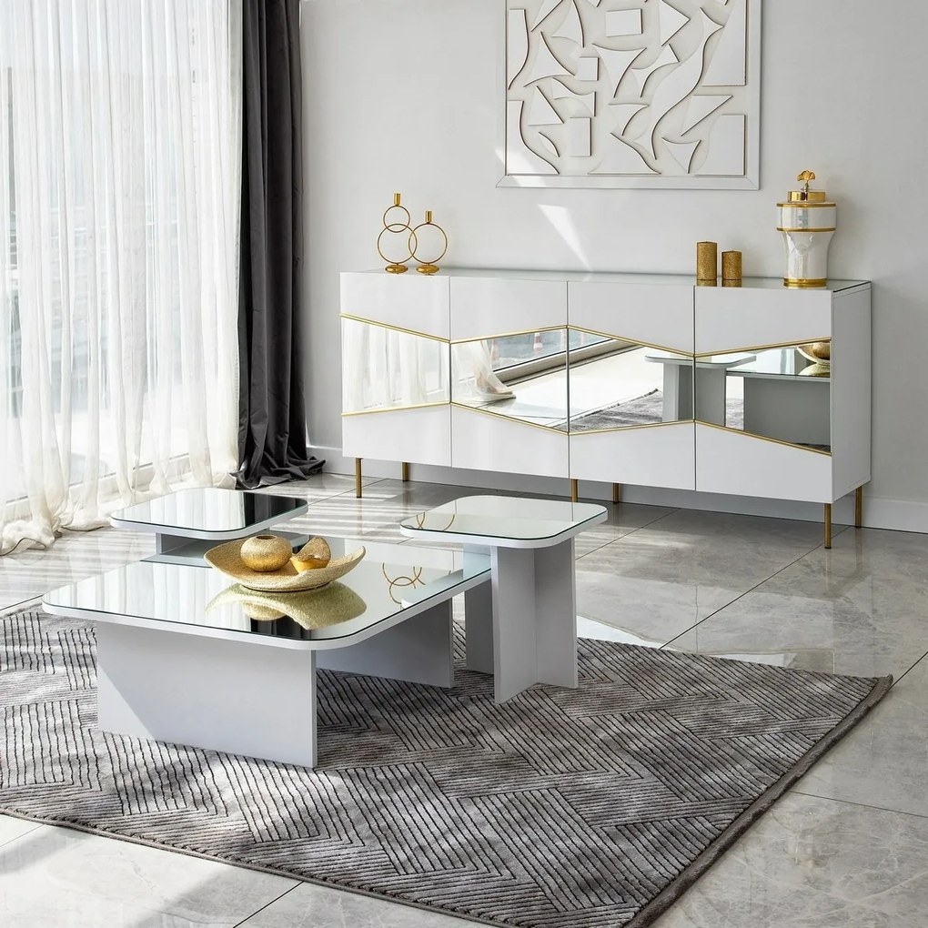 Skrinka Nice White and Gold