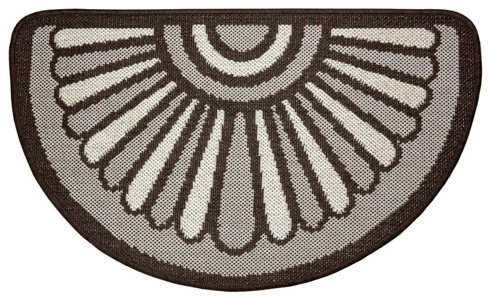 Hnedá rohožka Hanse Home Weave Ornamento, 50 x 80 cm