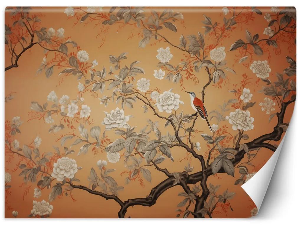 Fototapeta, Pták strom Chinoiserie - 250x175 cm