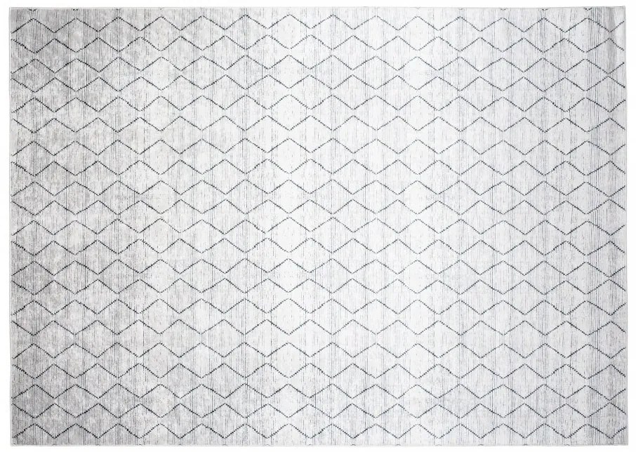 Svetlý sivý moderný koberec s jednoduchým vzorom Šírka: 80 cm | Dĺžka: 150 cm