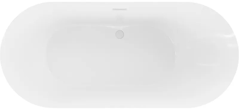 Mexen Roxy, voľne stojaca vaňa 180 x 85 cm, biela, biely prepad, 51201808500-20