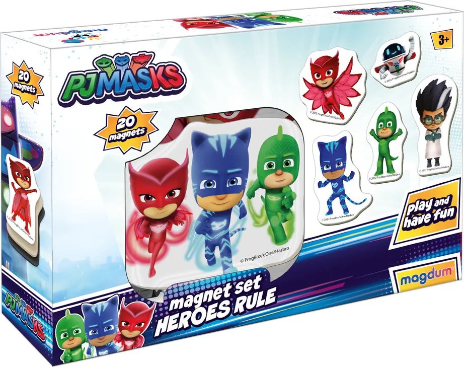 LEAN Toys Pyjamers Pjmasks sada magnetov ME 5031-32