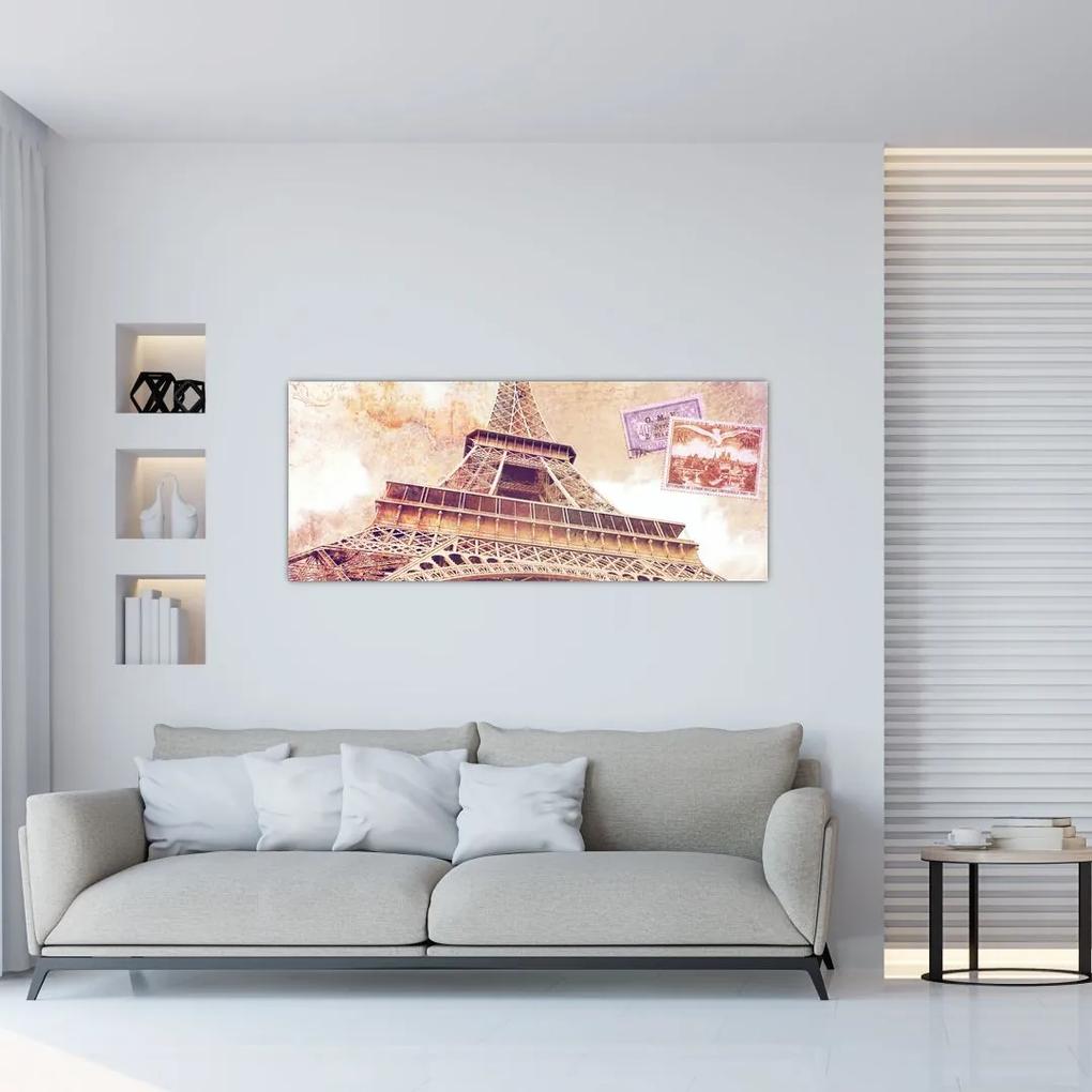 Obraz - Pohľad z Paríža (120x50 cm)