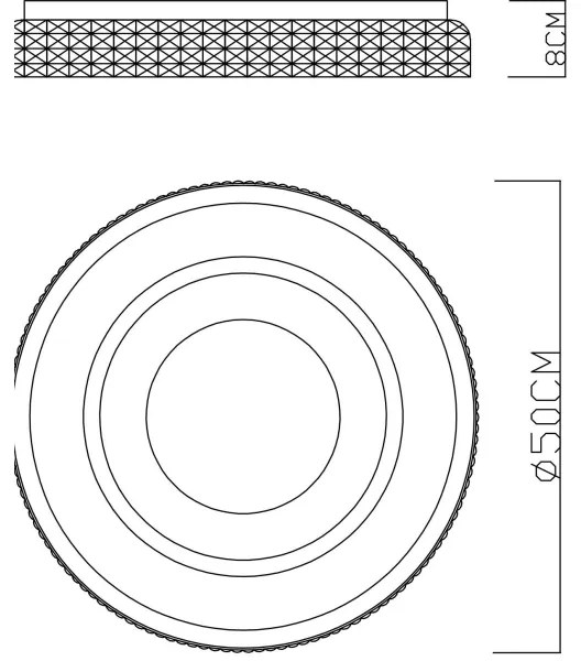 Globo 41290-52 - LED Stmievateľné stropné svietidlo LUCKY LED/52W/230V + DO