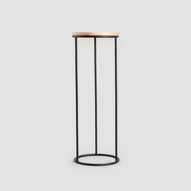 Stojan na kvety DDEDONI okrúhly, čierny 733468