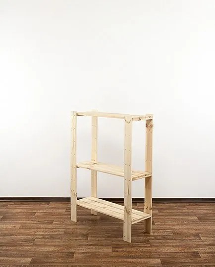 DREVENÝ REGÁL Maxi 3L 115x80x30 - BOROVICA