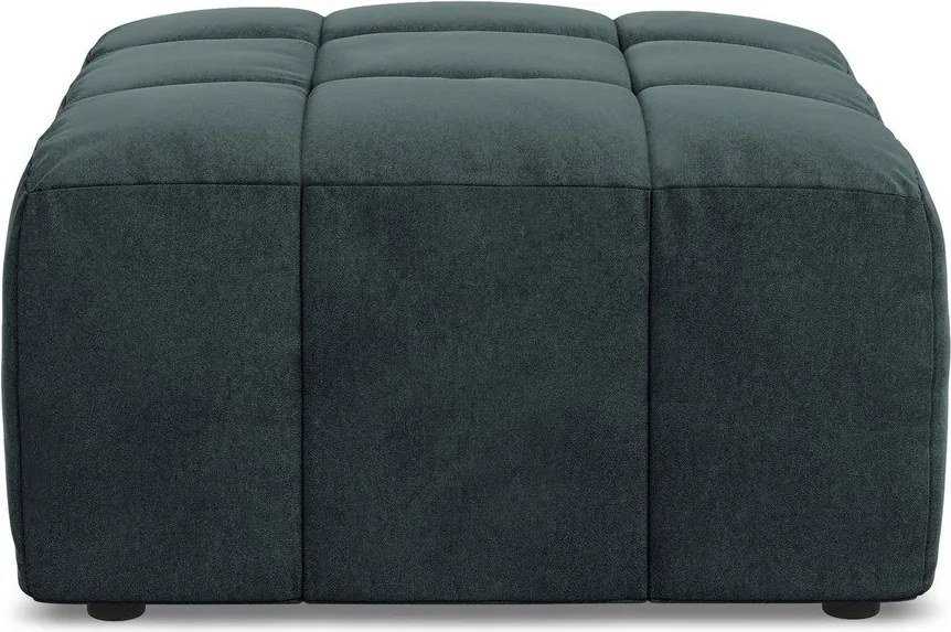 Modrá zamatová podnožka Aloha – Makamii